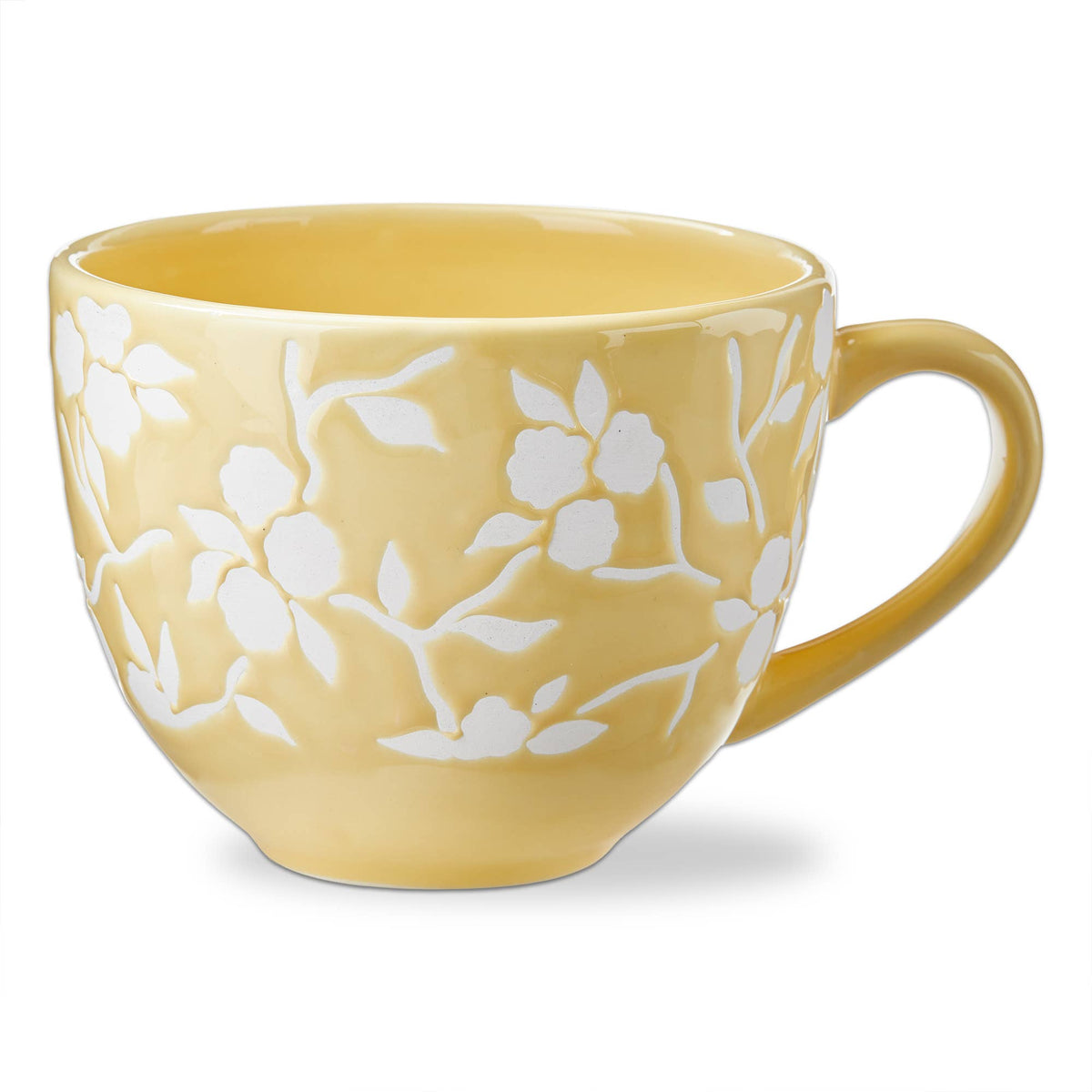 Cozy Cocoon Stoneware Soup Mug Bowl Yellow