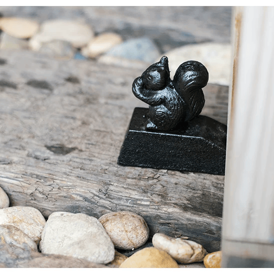 Rustic Cast Iron Squirrel Door Stop