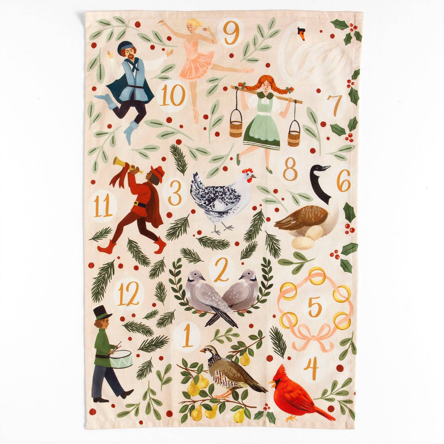 12 Days Of Christmas Kitchen Towel