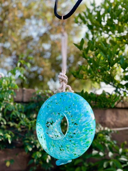 Handcraft Art Glass Bird Feeder