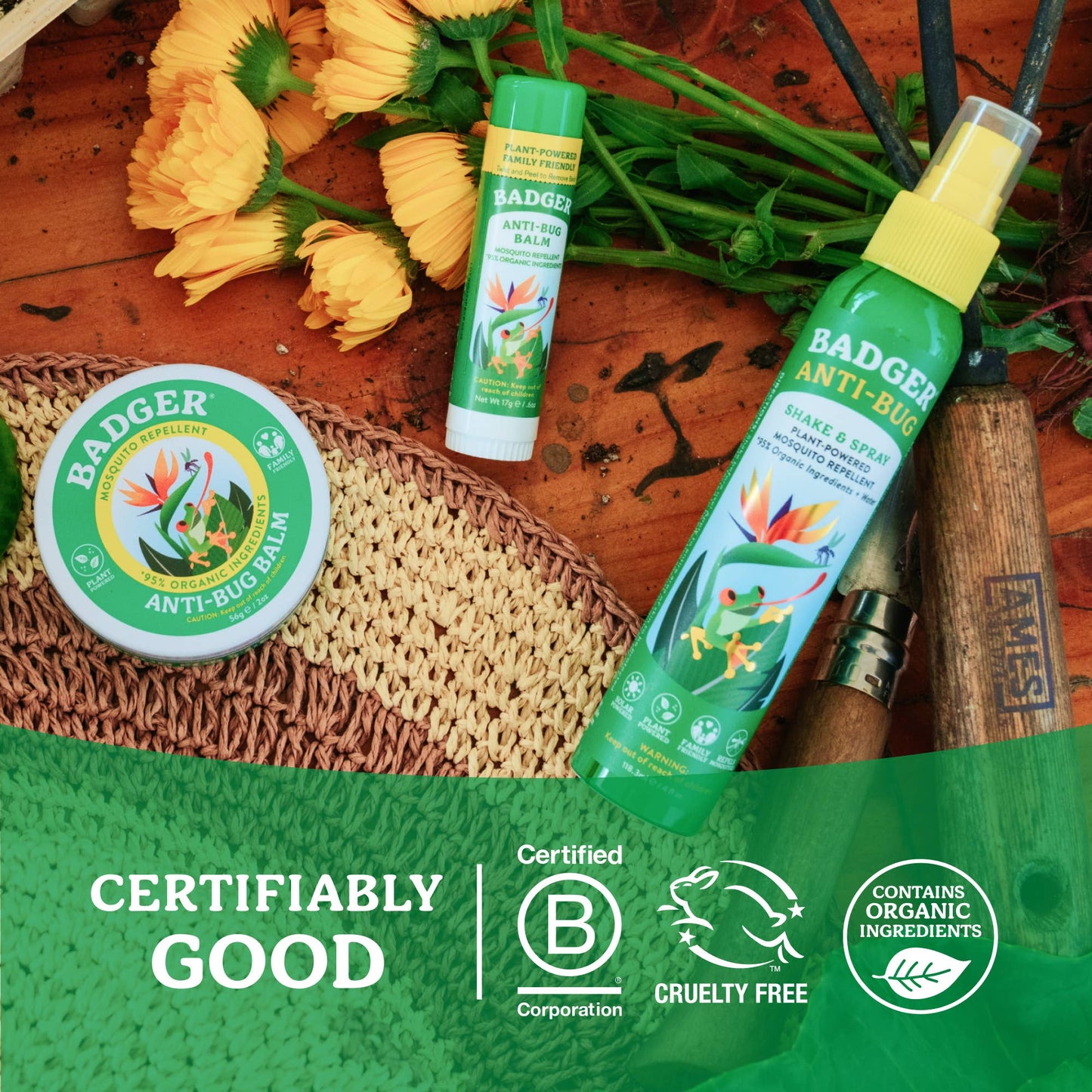 Badger Bug Repellent Tin, Organic and Deet-Free