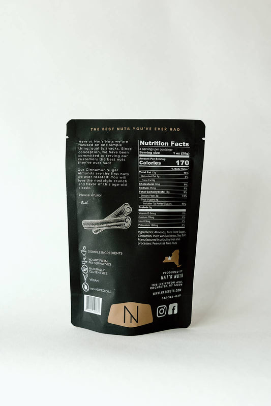 Cinnamon Sugar Almonds | 12-Count Gourmet Roasted Nuts