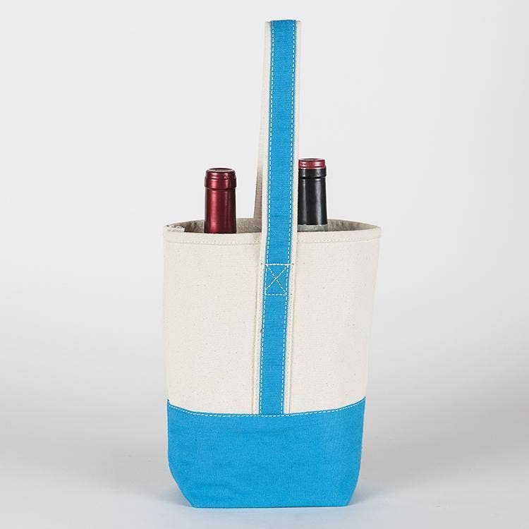 2- Bottle Canvas Wine Gift Host Bag