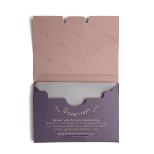 Paper Soap – Lavender + Fir Paper Soap, 50 sheets