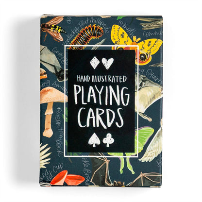 Midnight Flora & Fauna Deck of Playing Card