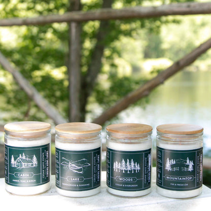 Soy Candle, Cabin, Woody Scent