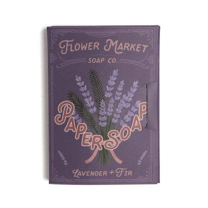 Paper Soap – Lavender + Fir Paper Soap, 50 sheets