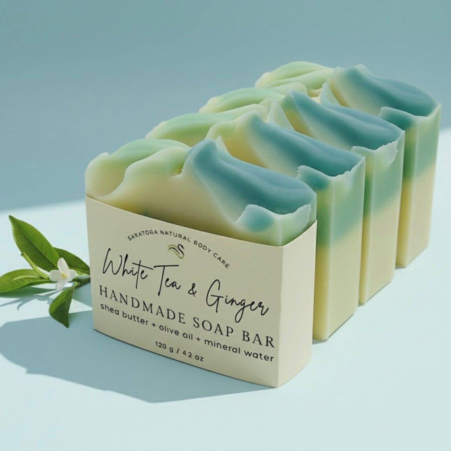 White Tea Ginger Handmade Soap Bar