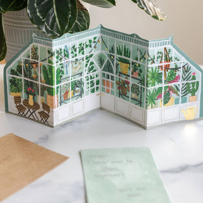 Greenhouse Accordion Greeting Card