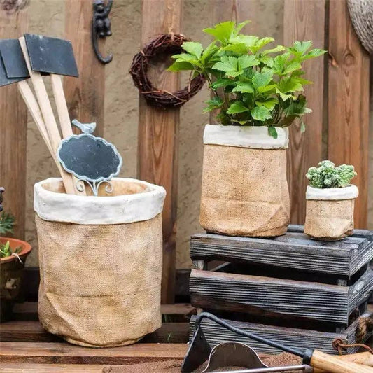 Cement Bag with Mock Fold