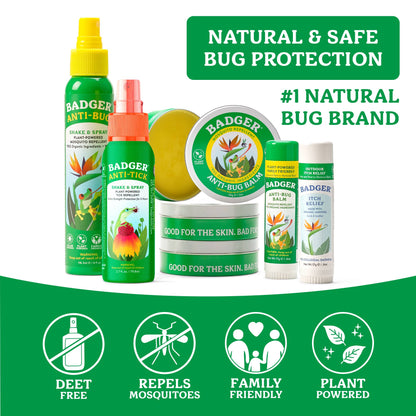 Badger Bug Spray, Mosquito Repellent, Organic & Deet-Free