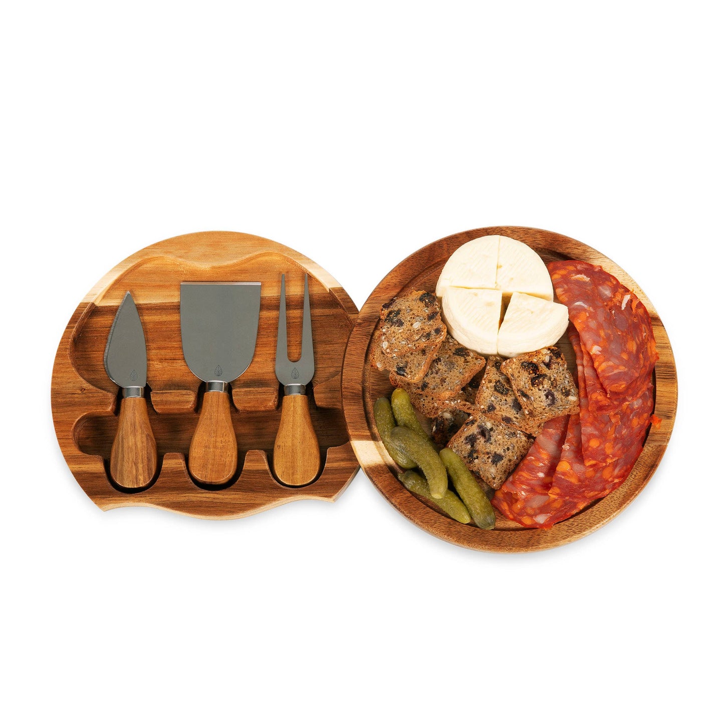 Acacia Brie Cheese Cutting Board & Tools