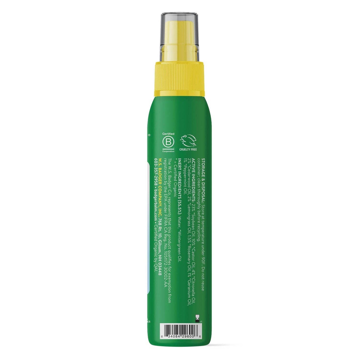Badger Bug Spray, Mosquito Repellent, Organic & Deet-Free