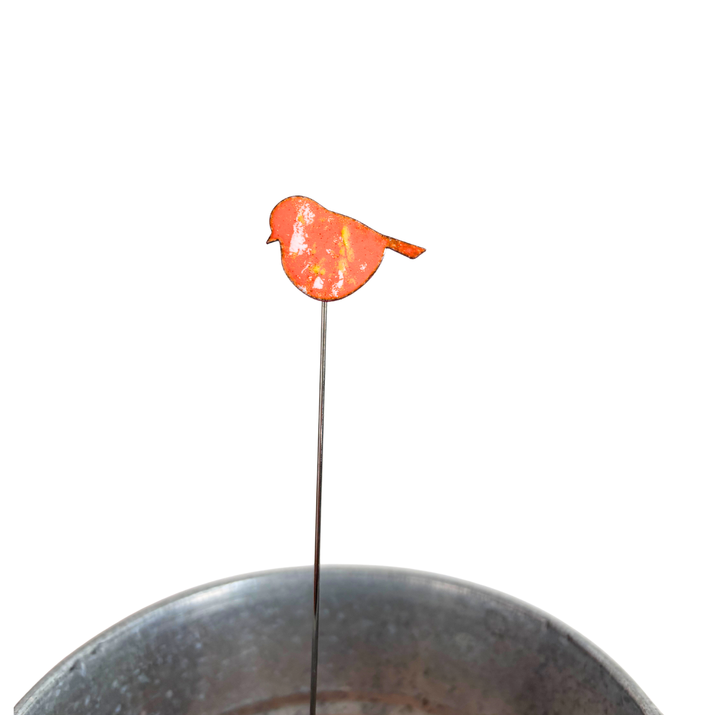 Small Copper Enamel Birds