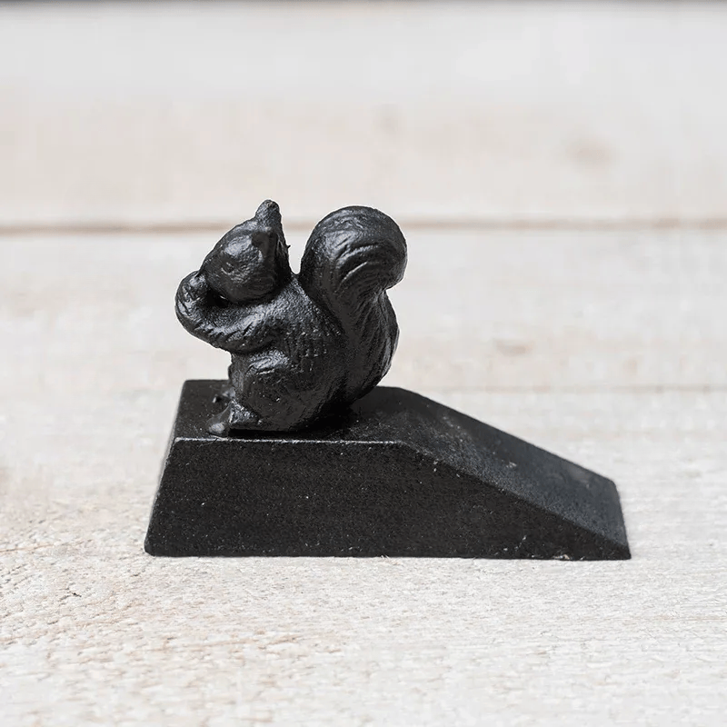 Rustic Cast Iron Squirrel Door Stop
