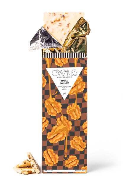 Maple Walnut FUDGE Gourmet Chocolate Bar