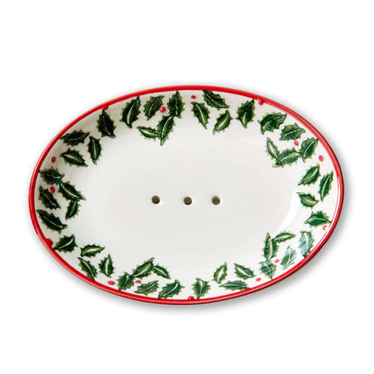 Tis The Season Soap Dish Multi Stoneware Christmas