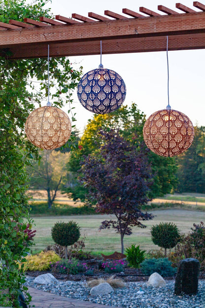 Stella Nova Outdoor Pendent Light - Dewdrop 18" Copper