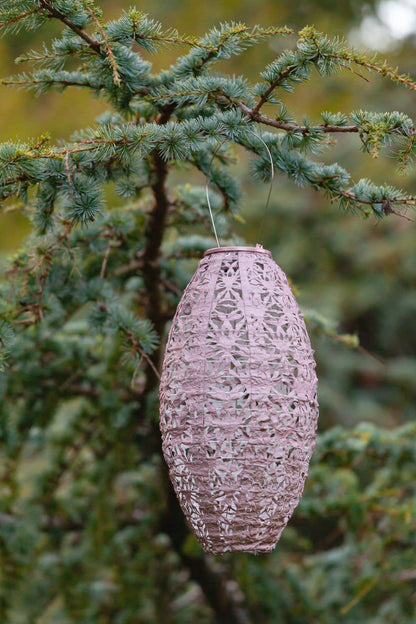 Stella Wildflower Pod Solar Lantern - Blush