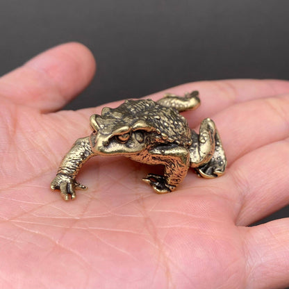 Toad Brass Crafts Decoration Desktop Ornaments