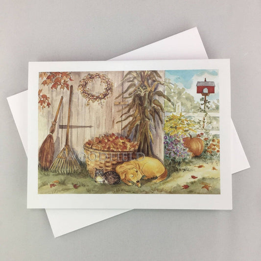 #306 - Autumn Chores Notecard