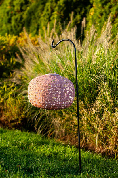 Stella Square Sunflower 11" Solar Lantern - Clay