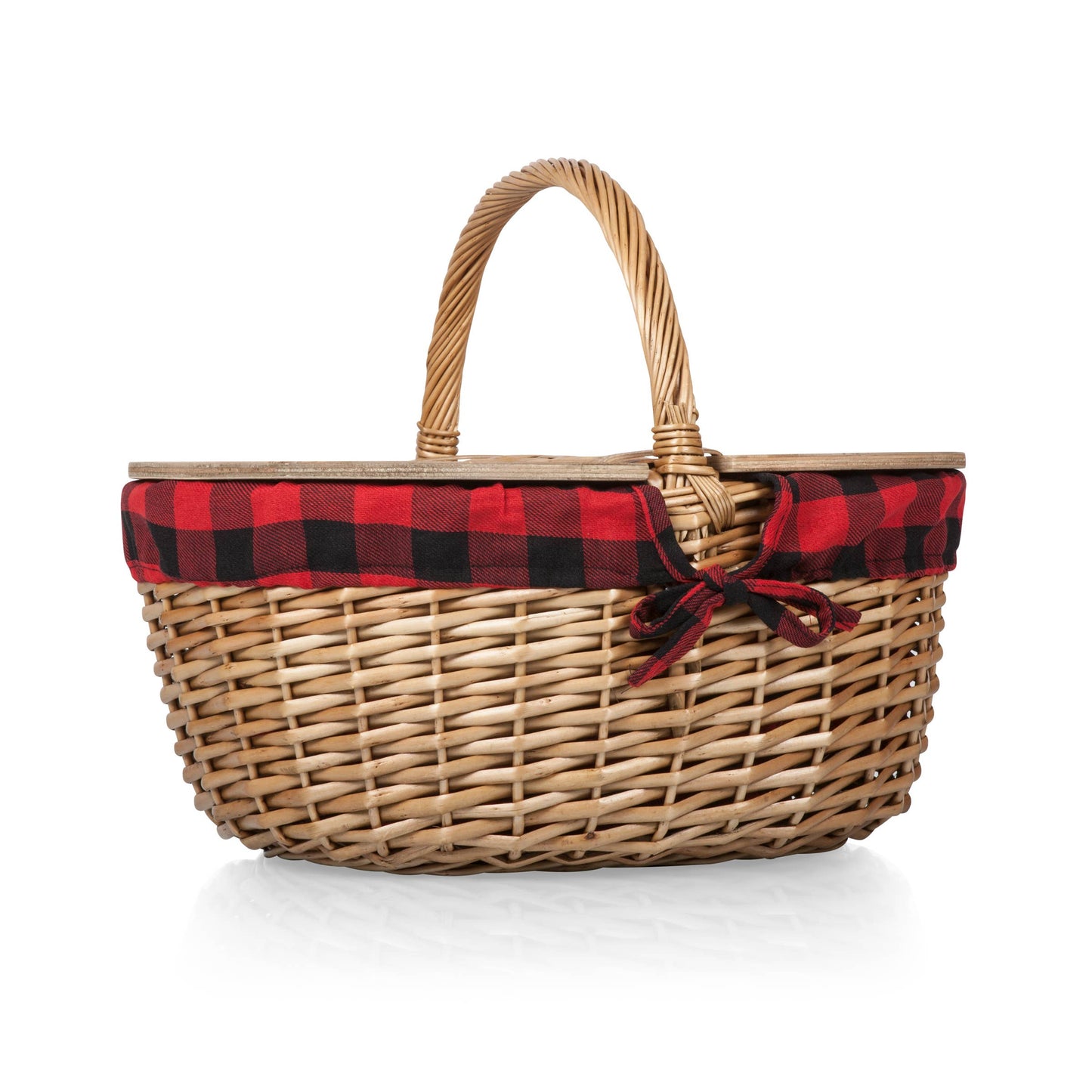 Country Vintage Picnic Wicker Basket