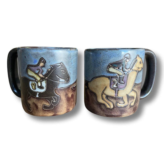 Mara Stoneware Race Horses