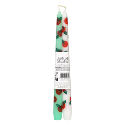 Tomato Taper Dinner Candles - 2 Pack | Mothers Day Gifts |