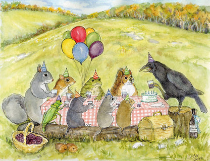 #509 - Crow's Toast Notecard