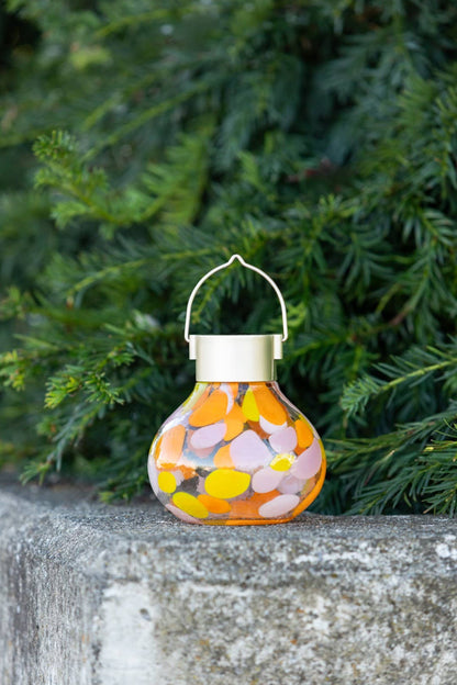 'Mai Tai' Tea Lantern - Glass Outdoor Solar Lantern