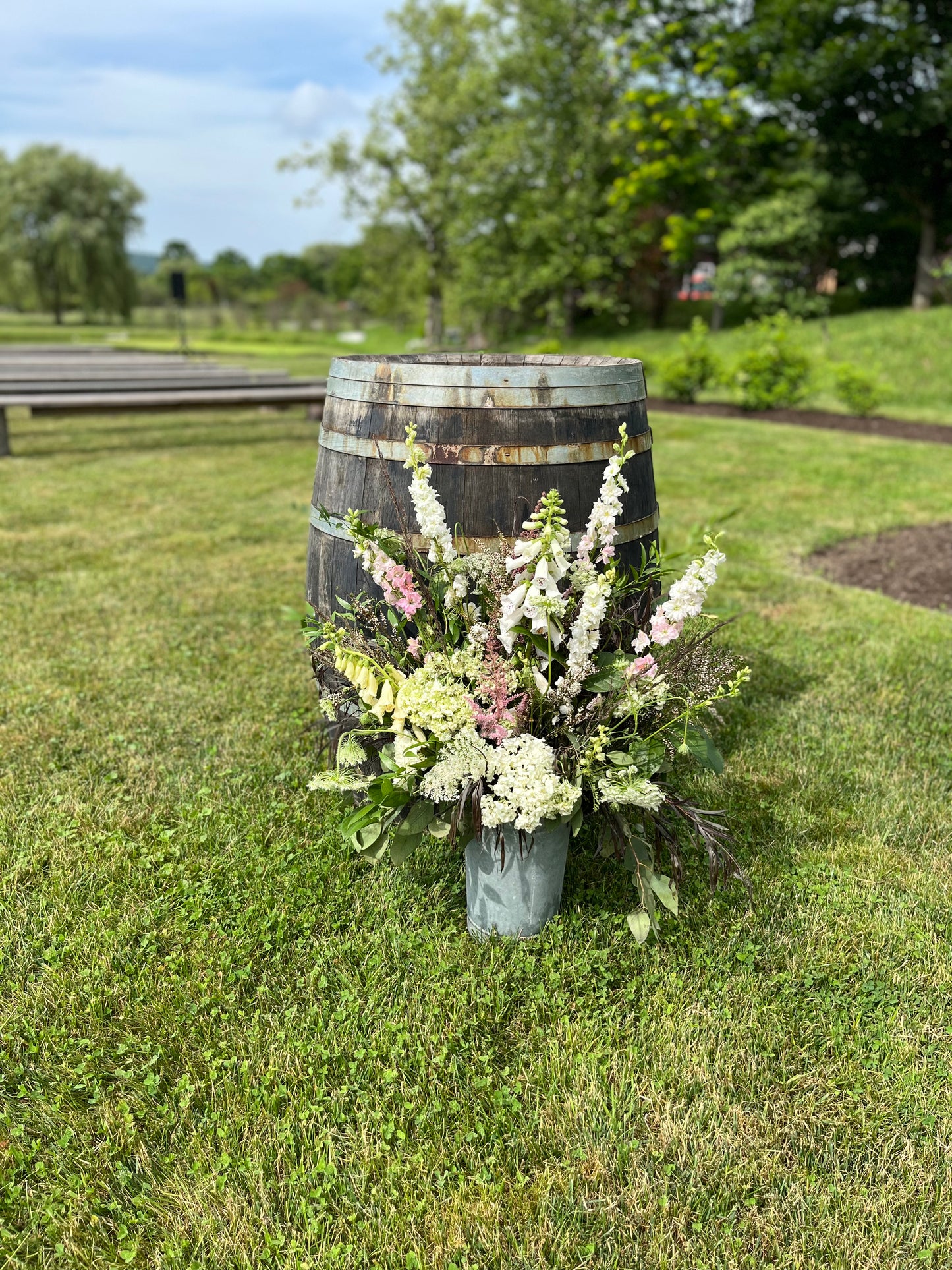 Double Galvanized Planter