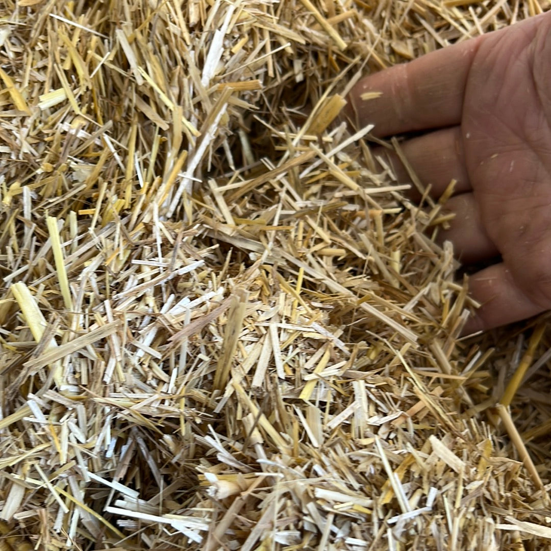 Shredded Straw Bale Mixed  (Bagged)