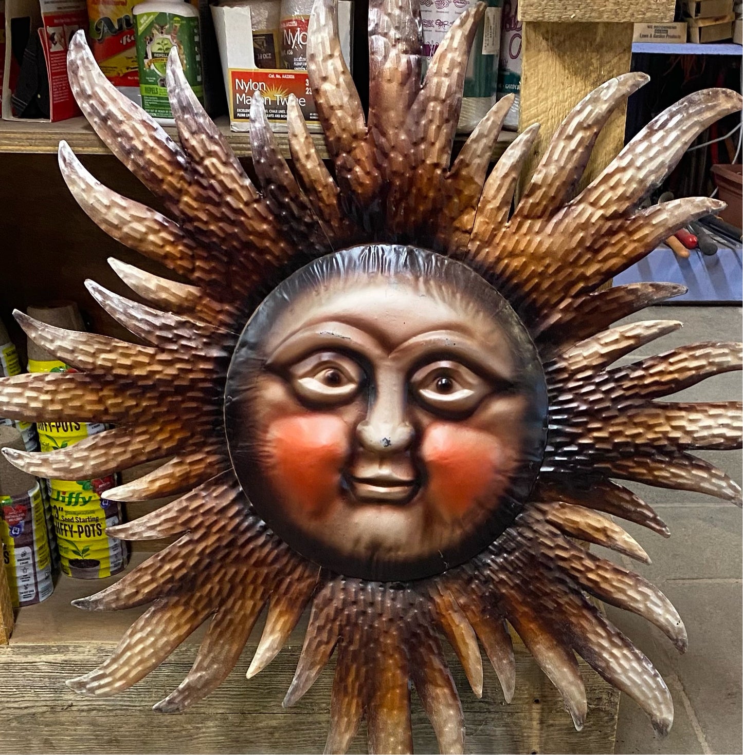 Metal Sun Face