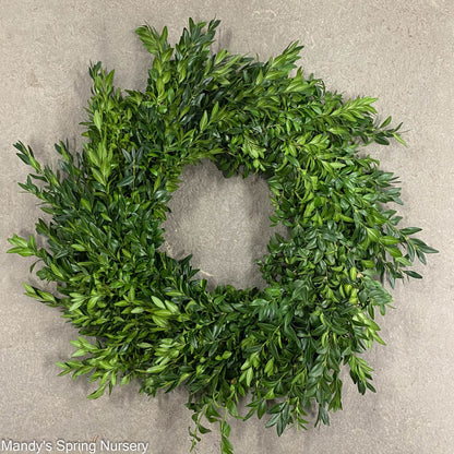 Custom Boxwood Wreath 12" - Hypoallergenic NO BOW (PRE-ORDER)