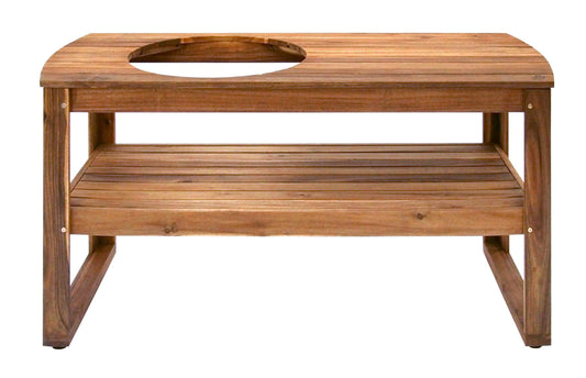 Large Egg Table Acacia Wood