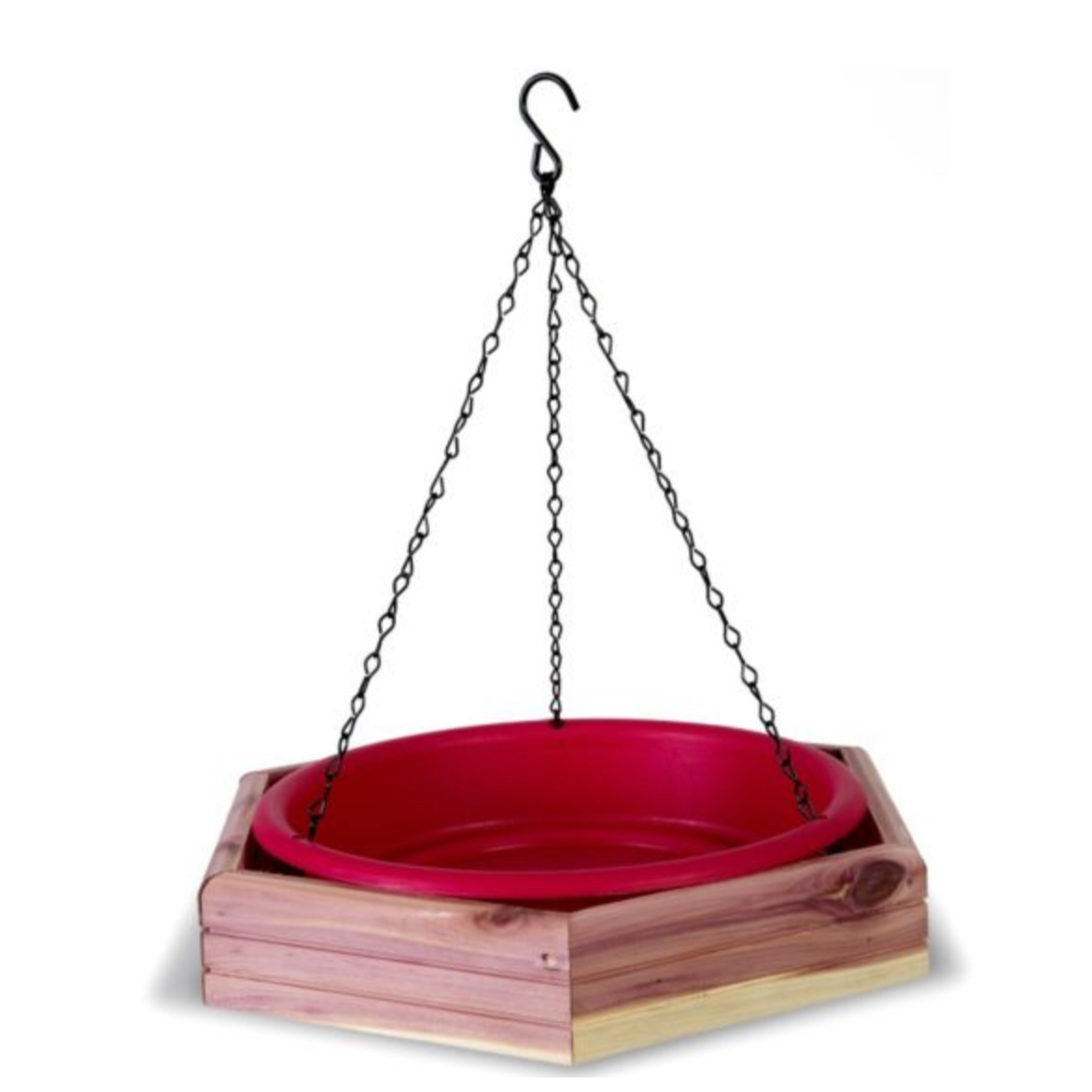 Pennington Cedar Hanging Bird Bath & Feeder