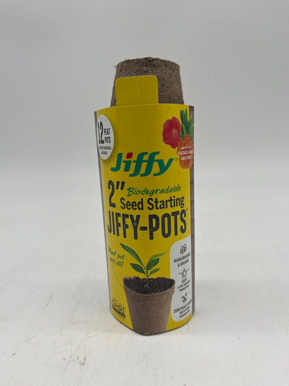 Biodegradable Seed Staring Pots - 2” 12 Pack