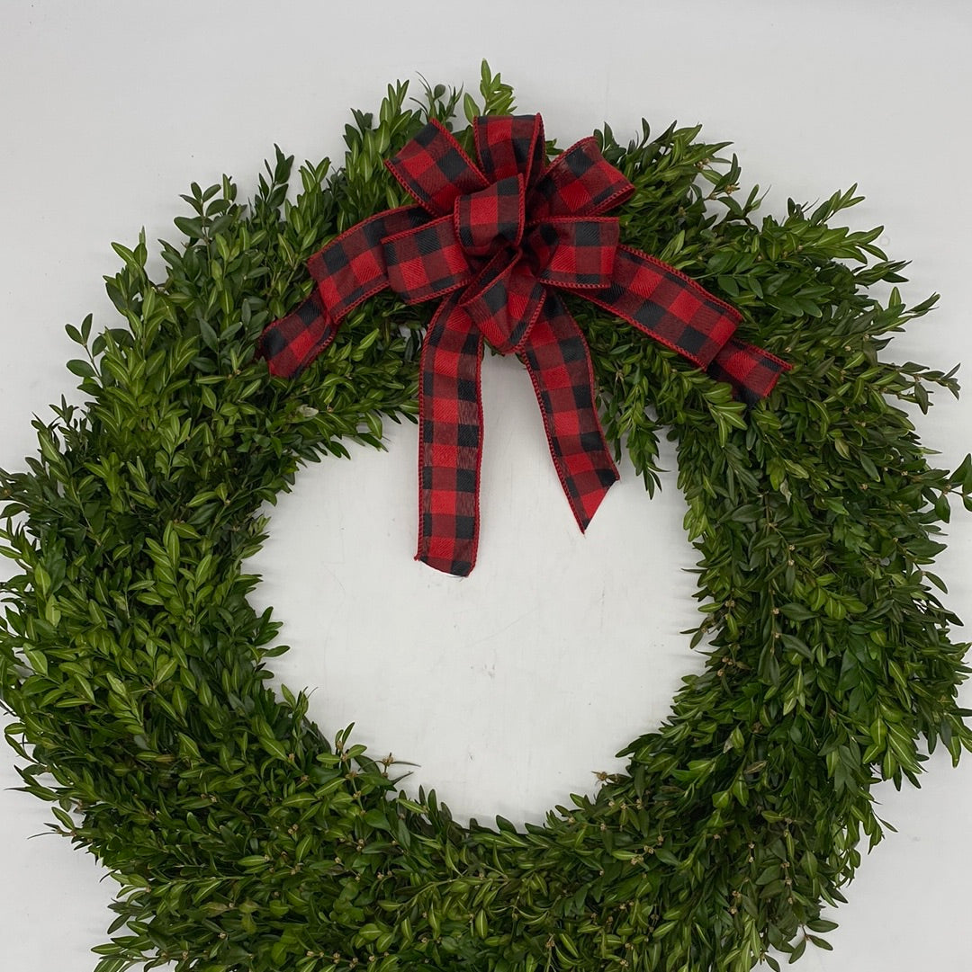 Custom Boxwood Wreath 12" - Hypoallergenic NO BOW (PRE-ORDER)