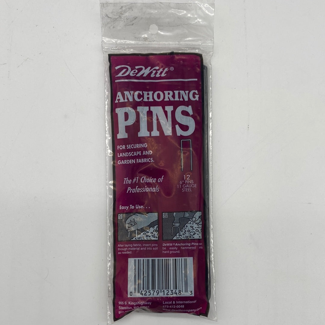 Dewitt Steel Anchoring Pins 12Pk.11 Gauge