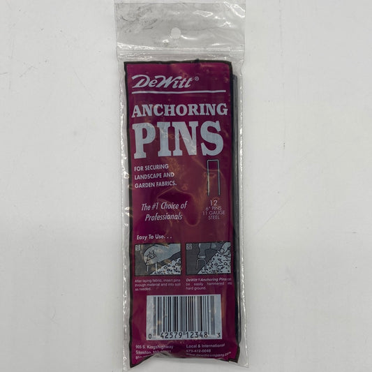 Dewitt Steel Anchoring Pins 12Pk.11 Gauge