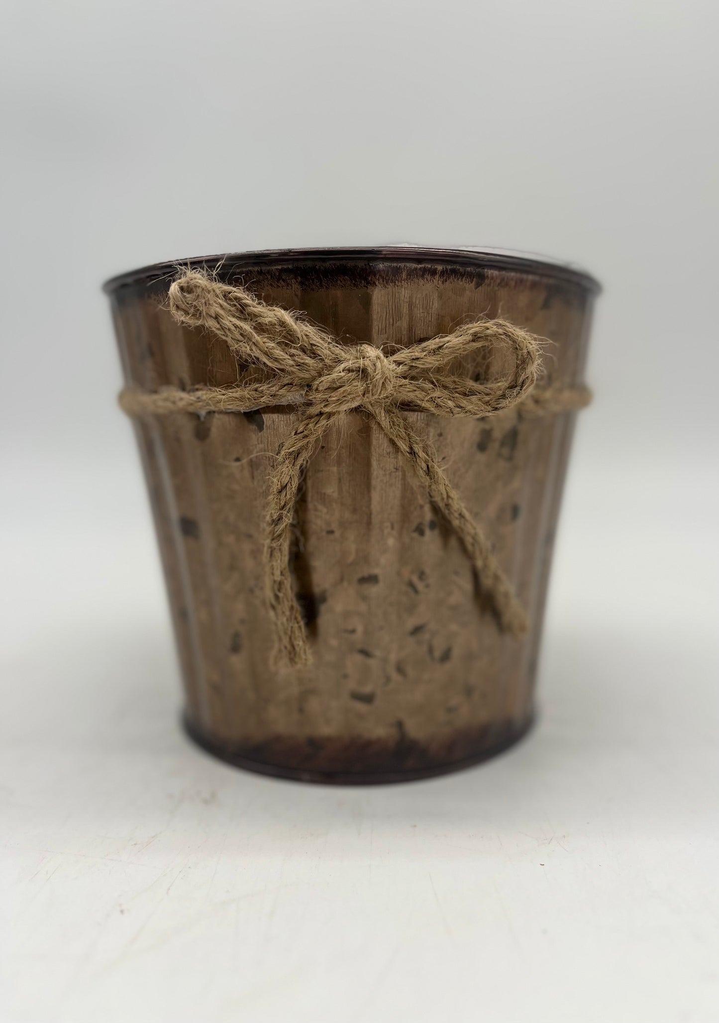 Tin Planter w/ Twine Bowl