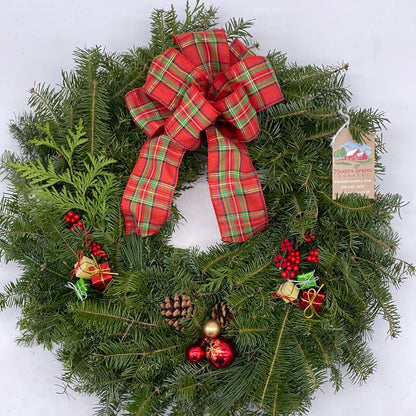 Wreath Mixed greens all sizes' (PRE-ORDER)